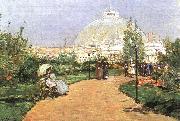Childe Hassam The Chicago Exhibition, Crystal Palace oil painting reproduction